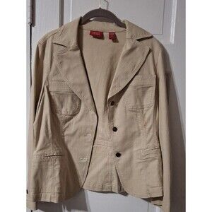 Valerie Stevens Sand Beige Lightweight Shirt Jacket (Mis206)